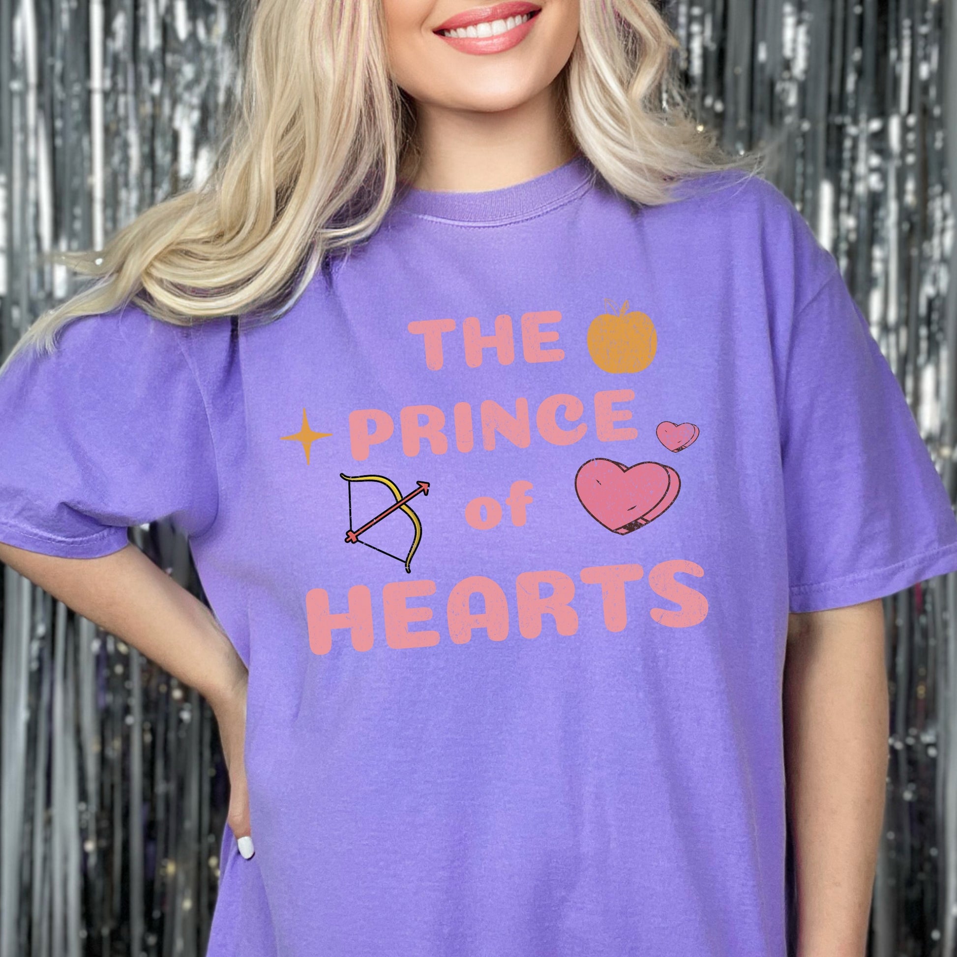 Jacks The Prince of Hearts Purple Comfort Colors T-Shirt | Once upon a Broken Heart merch
