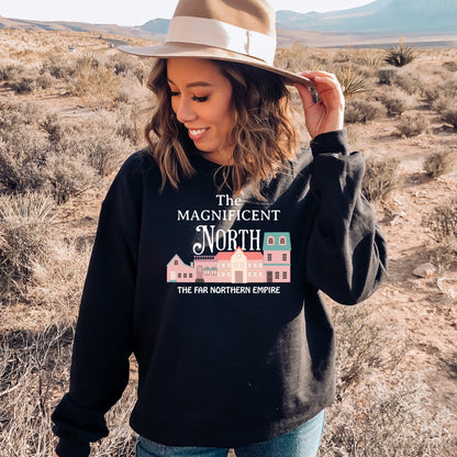 The Magnificent North Black Sweatshirt| Once upon a Broken Heart merch | Ink and Stories bookish merch Australia