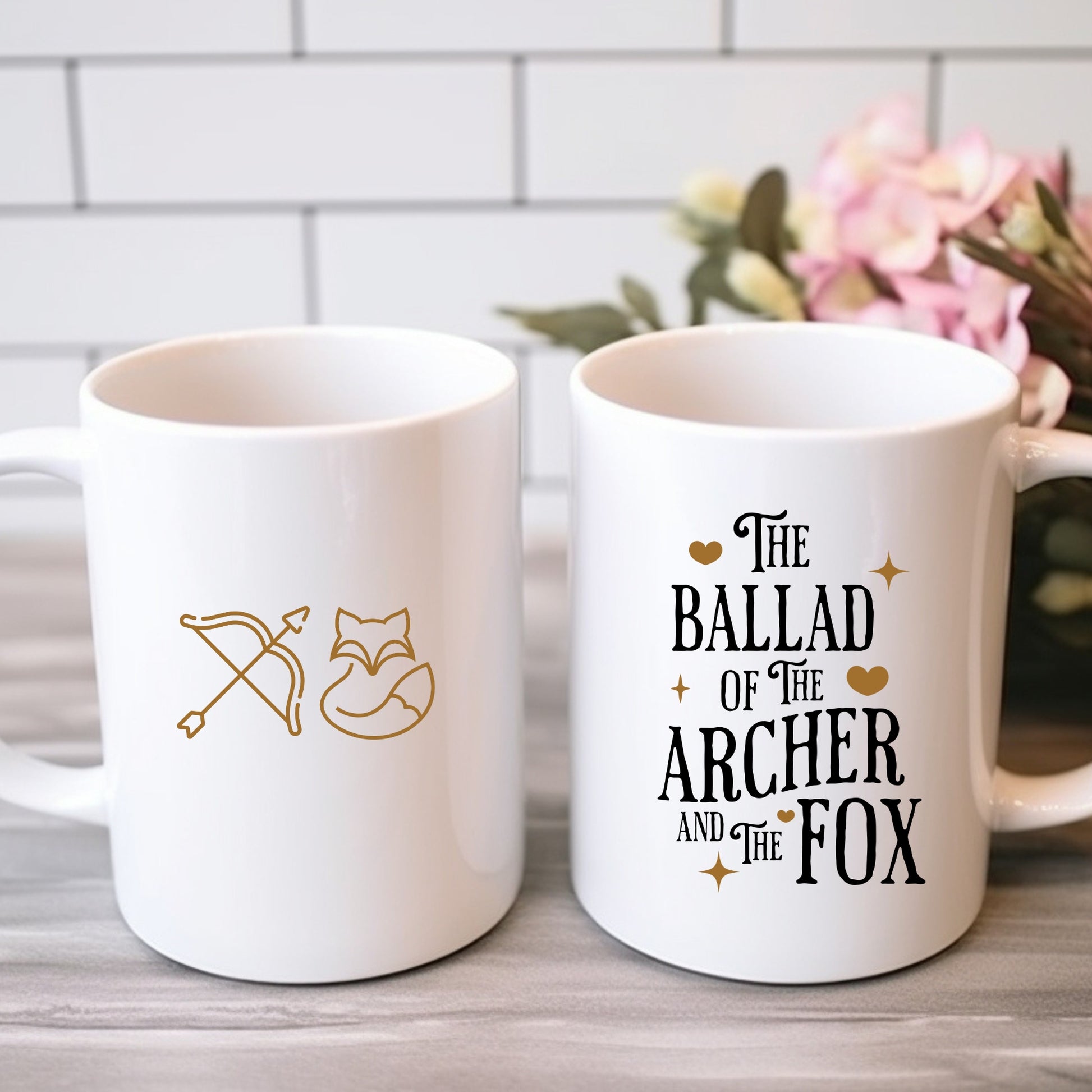 The Ballad of the Archer and the Fox Mug | Once upon a Broken Heart merch | Ink and Stories bookish merch Australia