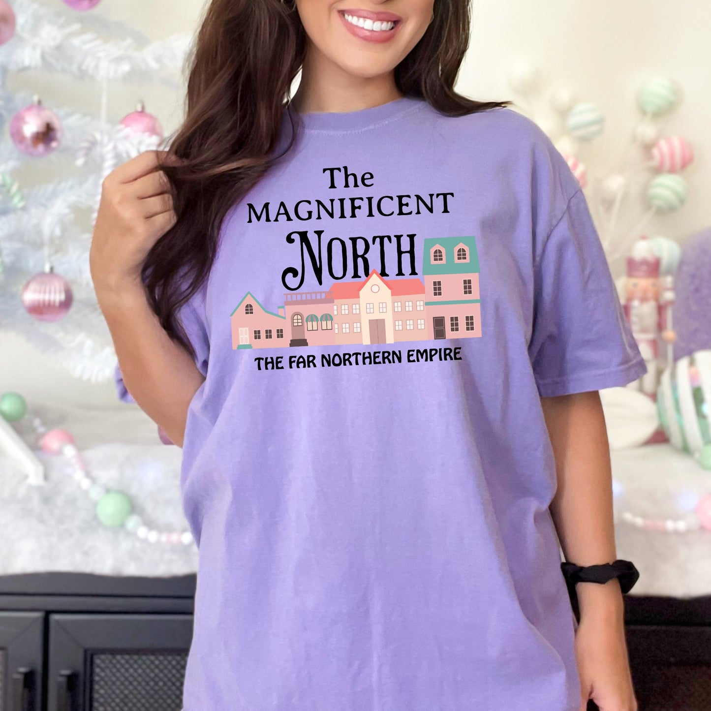 The Magnificent North Purple Comfort Colors T-Shirt | Once upon a Broken Heart merch