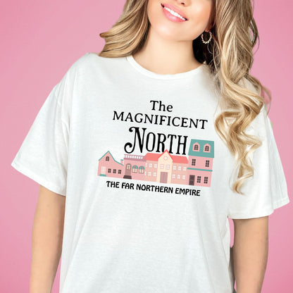 The Magnificent North White T-Shirt | Once upon a Broken Heart merch | Ink & Stories Bookish Merch