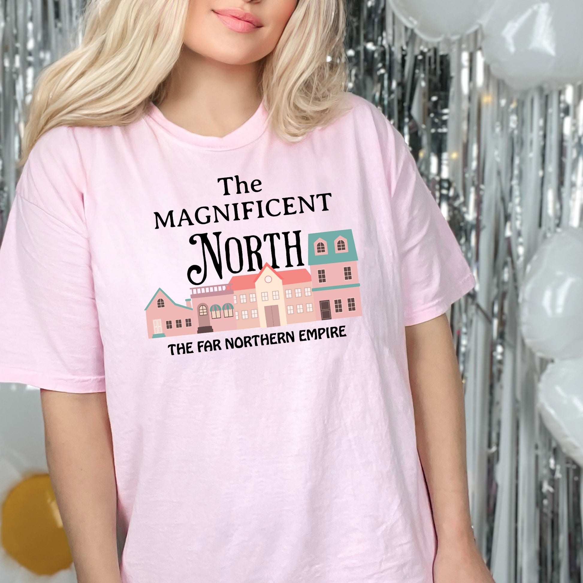 The Magnificent North Pink Comfort Colors T-Shirt | Once upon a Broken Heart merch