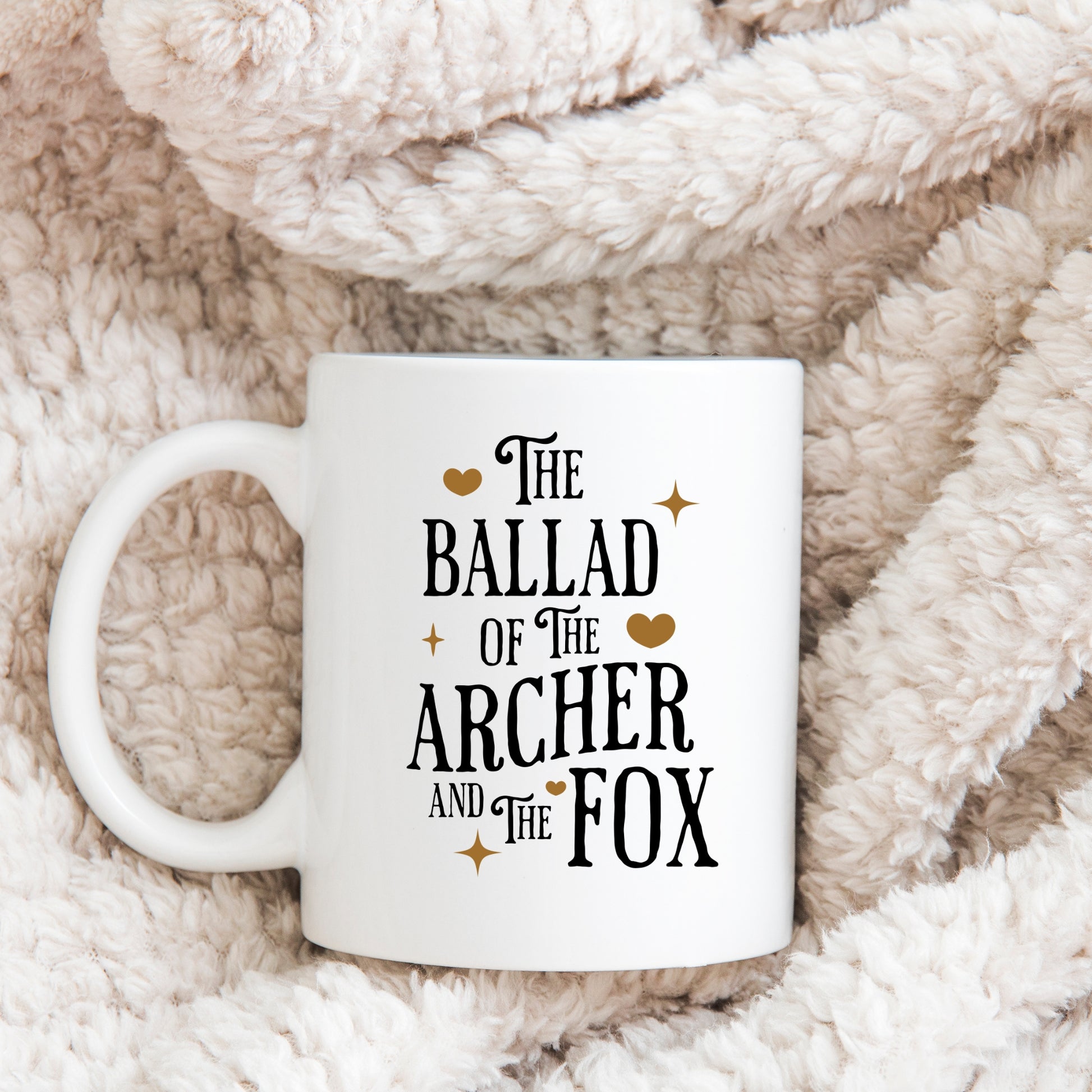 The Ballad of the Archer and the Fox Mug | Once upon a Broken Heart merch | Ink and Stories bookish m