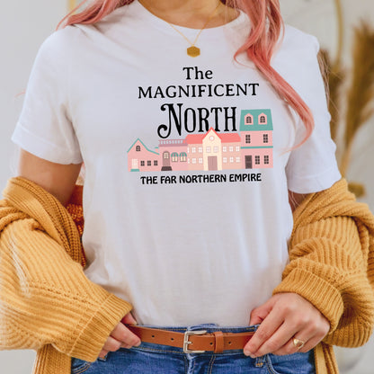 The Magnificent North White T-Shirt | Once upon a Broken Heart merch | Ink & Stories Bookish Merch