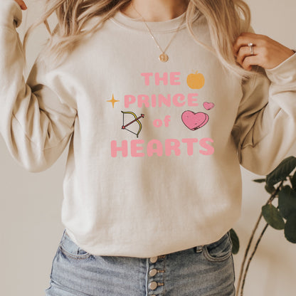 Jacks The Prince of Hearts Sand Sweatshirt | Once upon a Broken Heart merch | Ink and Stories bookish merch Australia