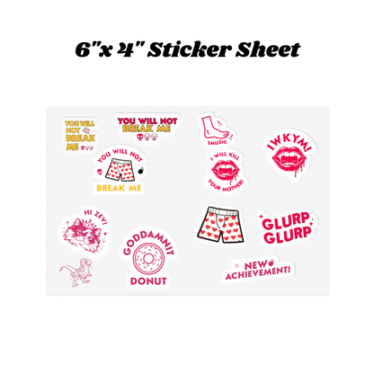 6"x 4" Dungeon Crawler Carl Sticker Sheet | Starlit Prose Bookish Merch Australia