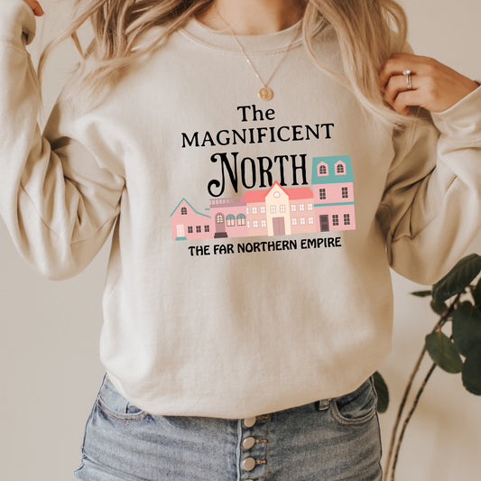 The Magnificent North Sand Sweatshirt| Once upon a Broken Heart merch | Ink and Stories bookish merch Australia