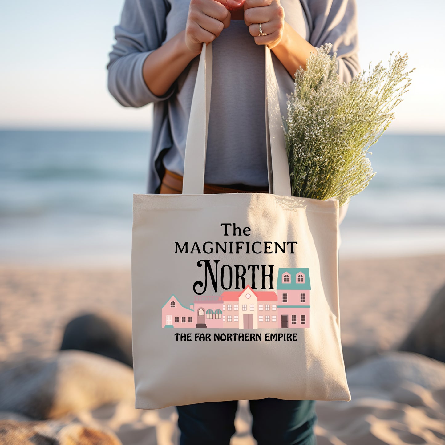 The Magnificent North Tote Bag | Once upon a Broken Heart | Bookish Library Bag Gift | Ink and Stories bookish merch