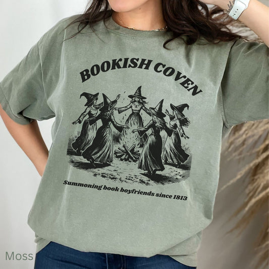 Bookish Coven Comfort Colors TShirt | Spooky Book Lovers