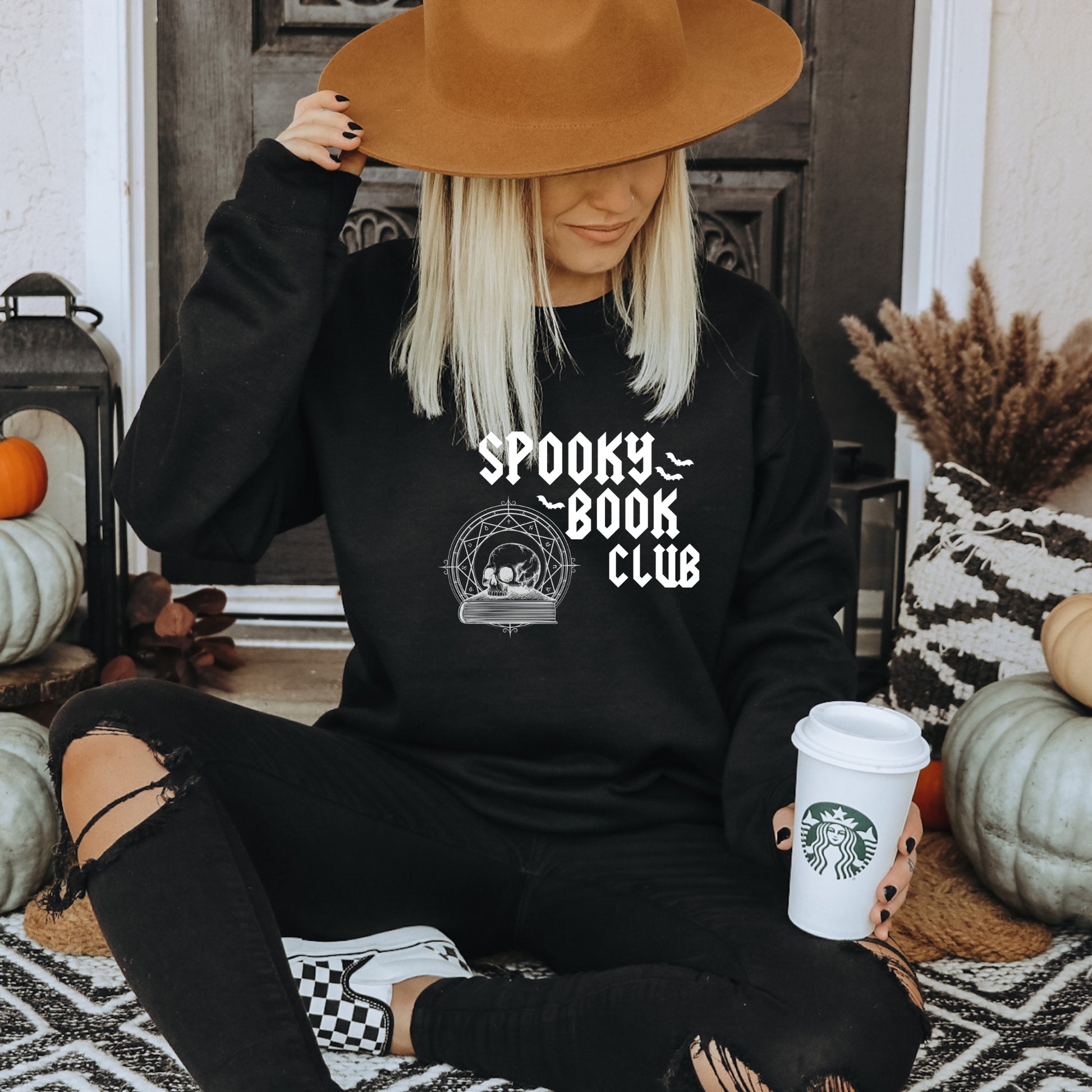 Spooky Book Club Black Sweatshirt | Bookish Halloween | Ink & Stories