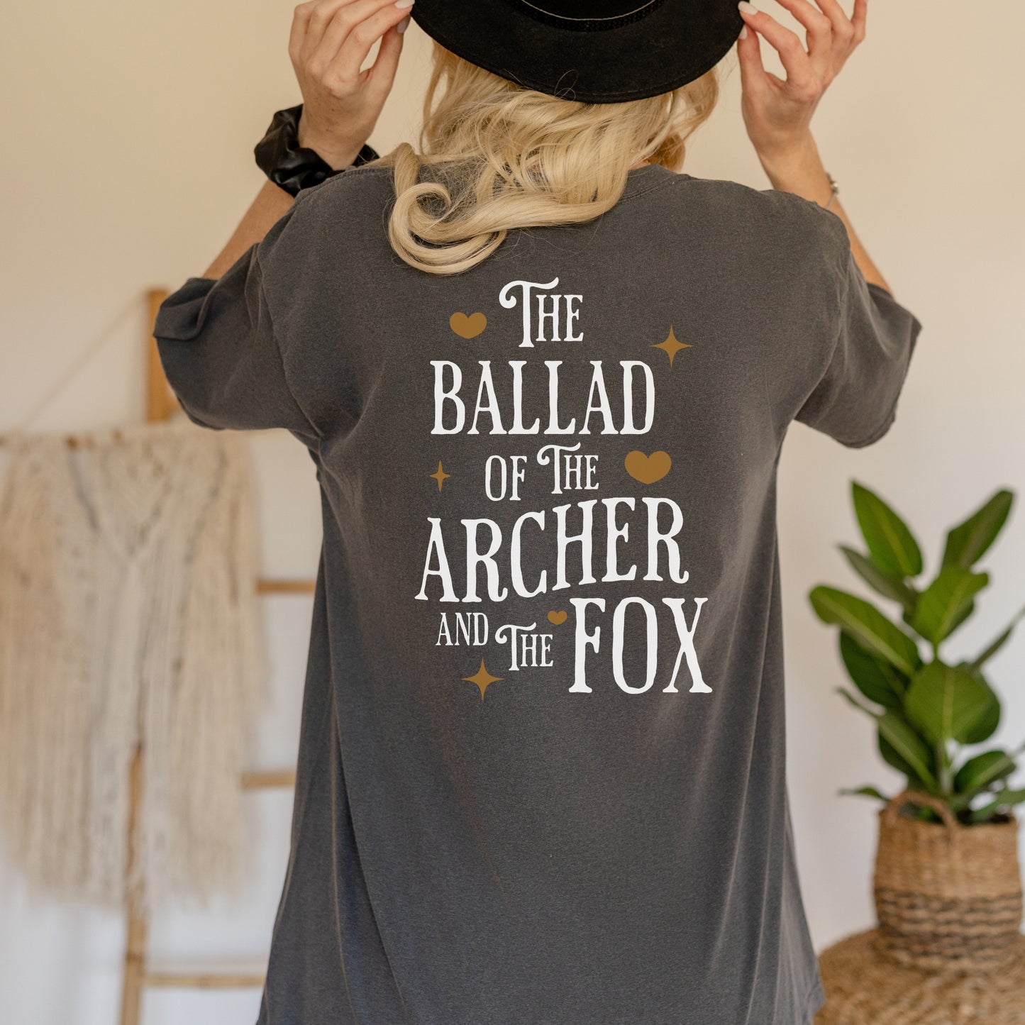 The Ballad of the Archer and the Fox Pepper back Comfort Colors T-Shirt | Once upon a Broken Heart merch