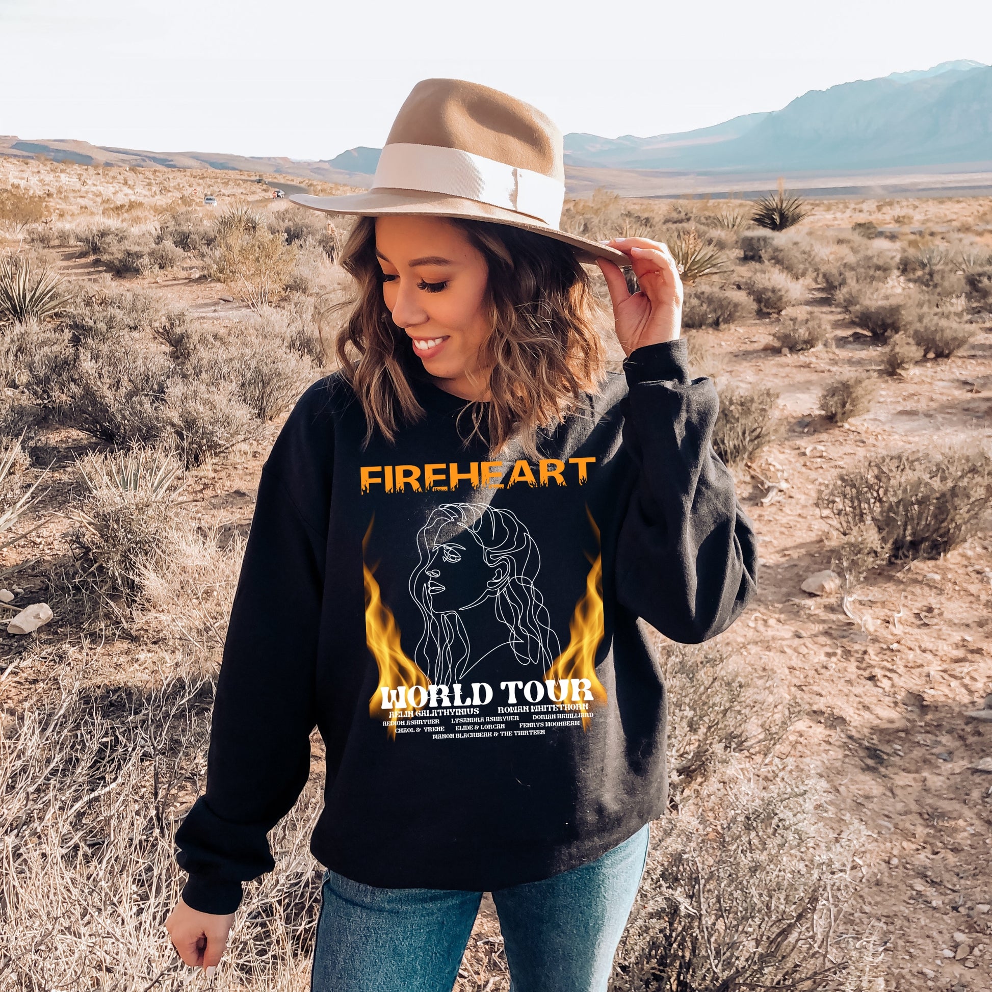 Fireheart World Tour Black Sweatshirt