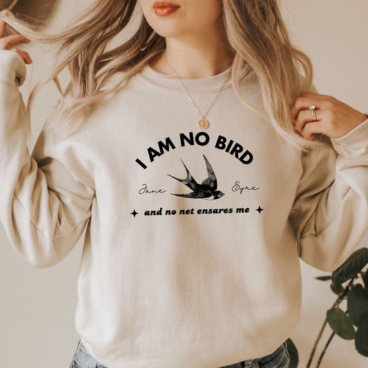 I am no bird Sand Sweatshirt | Jane Eyre | Starlit Prose bookish merch