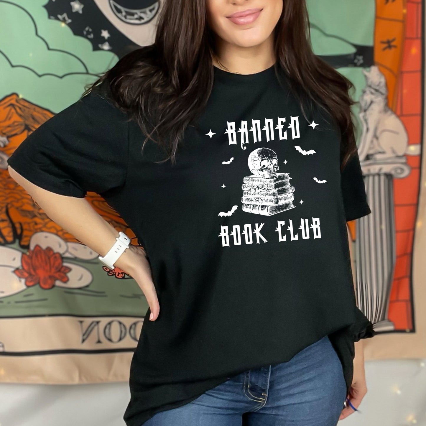 Banned Book Club Comfort Colors Black T-Shirt