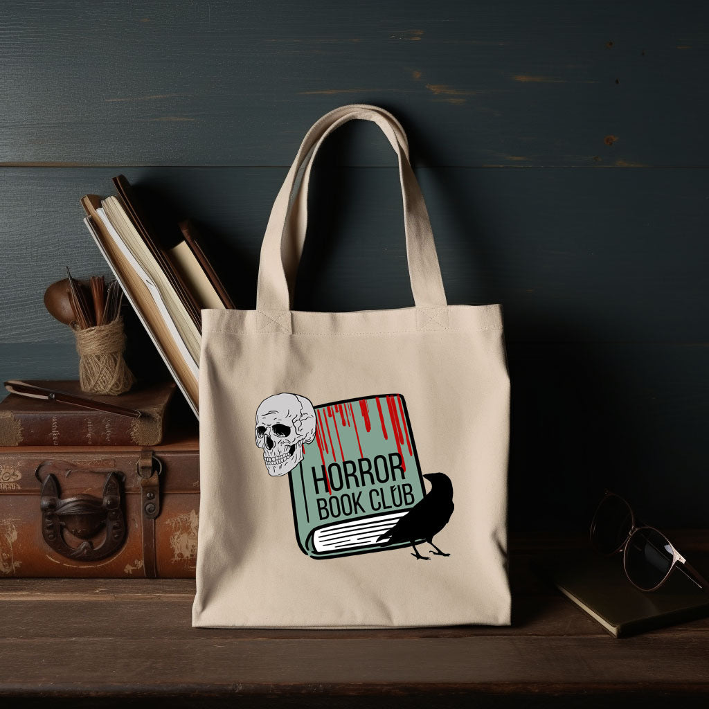 Horror Book Club Tote Bag | Bookish Halloween Gift