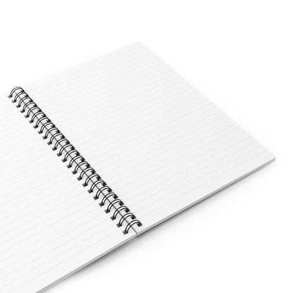 Opened bookish notebook showing the lined pages inside.