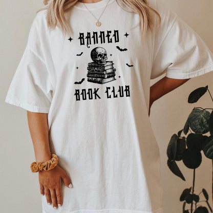 Banned Book Club Comfort Colors White T-Shirt