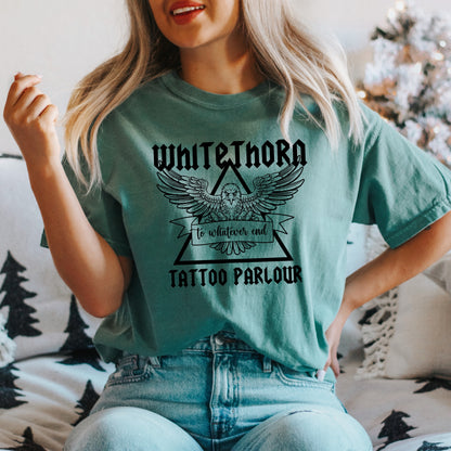 Whitethorn Tattoo Parlour Green Comfot Colors T-Shirt