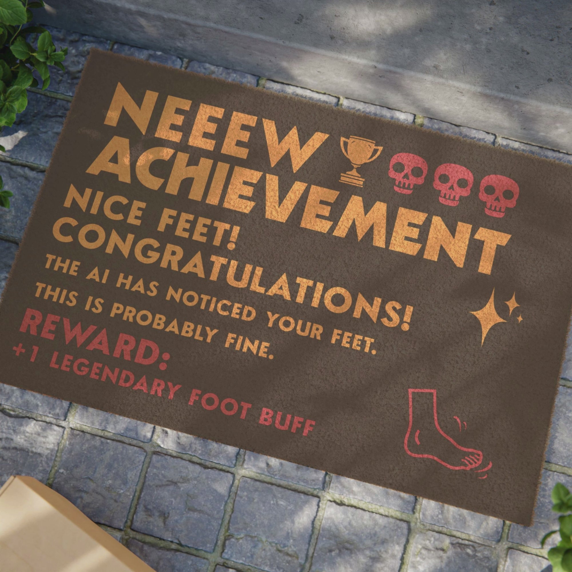 compilation video of the dungeon crawler carl nice feet coir floor mat.
