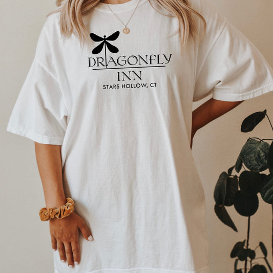 Dragonfly Inn Shirt White Comfort Colors T-Shirt 