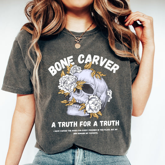 The Bone Carver Black Pepper Comfort Colors T-Shirt