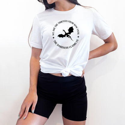 We are the Thirteen quote T-Shirt Model White Ink & Stories