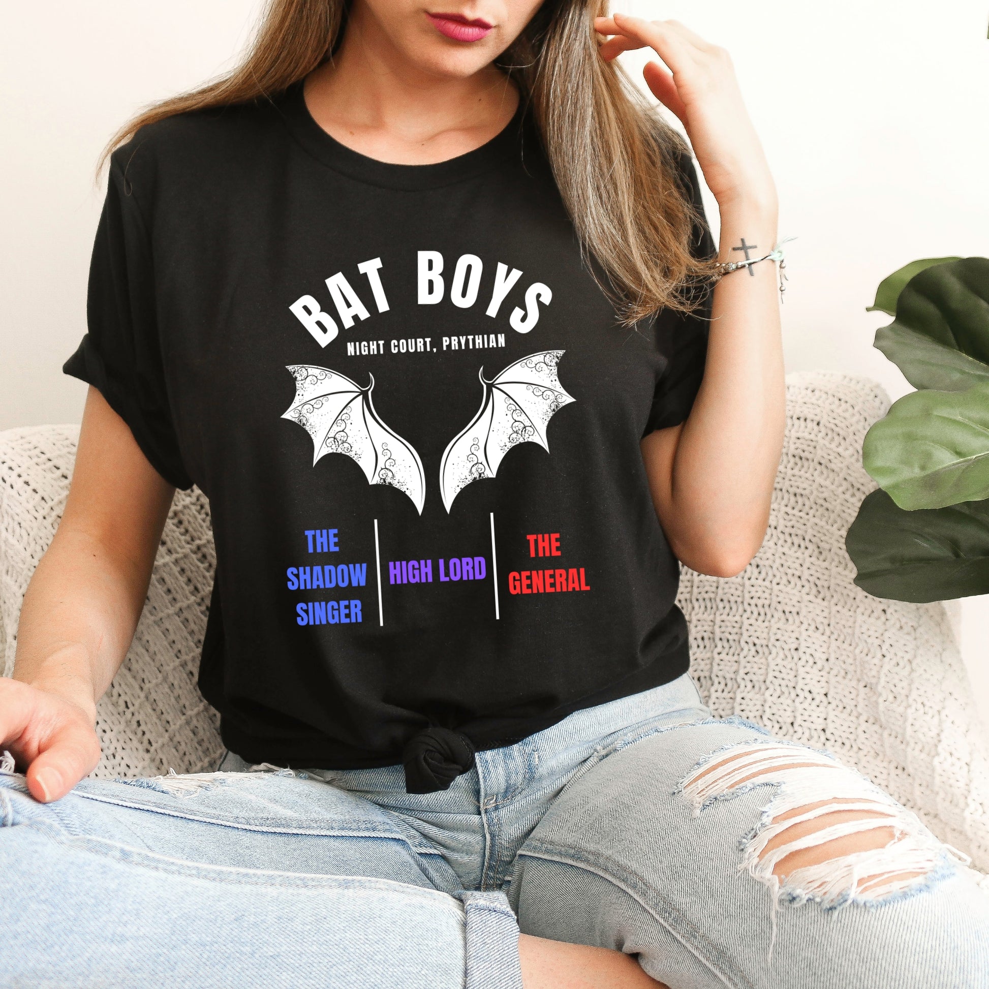 ACOTAR Bat Boys Band Black T-Shirt 