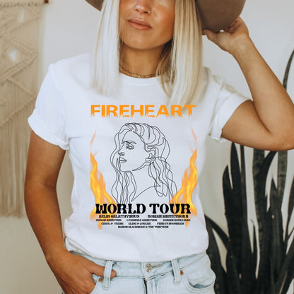 Fireheart World Tour White T-Shirt