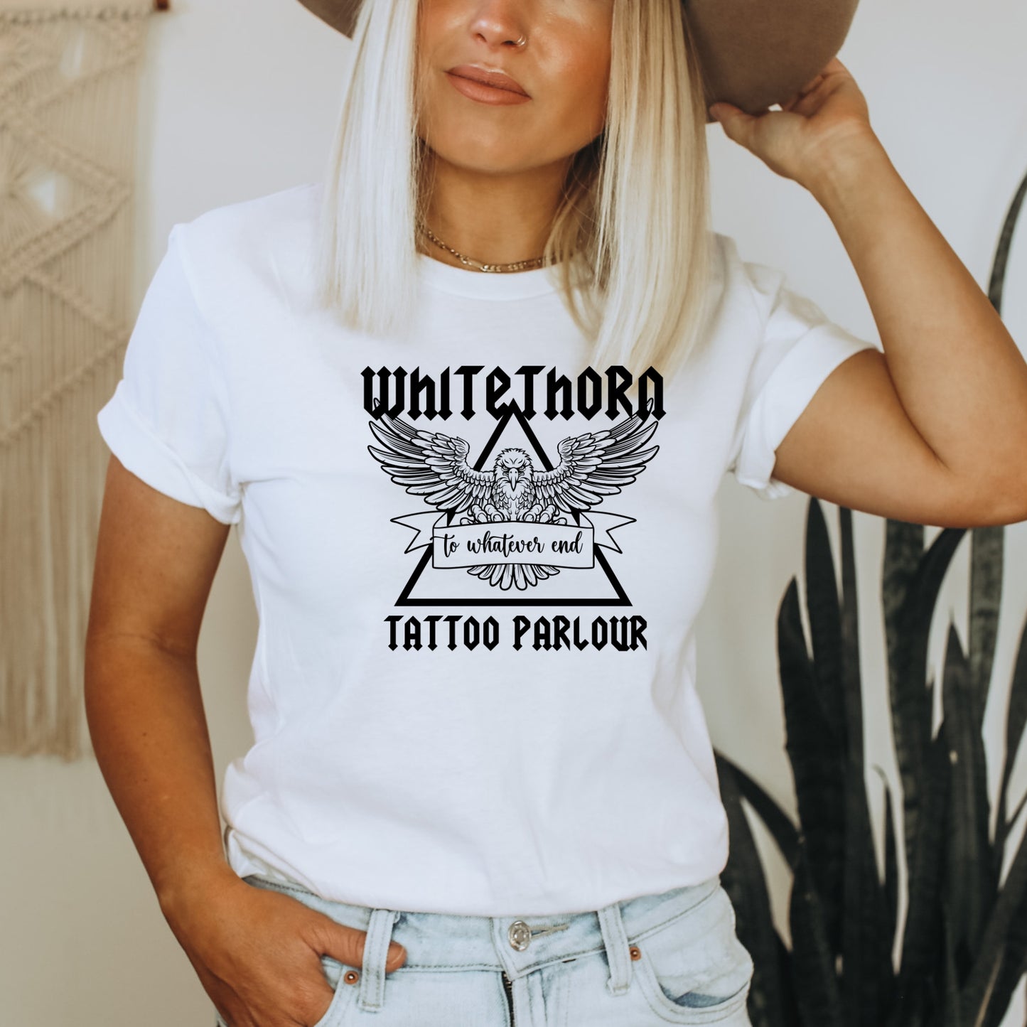 Whitethorn Tattoo Parlour White T-Shirt Ink & Stories
