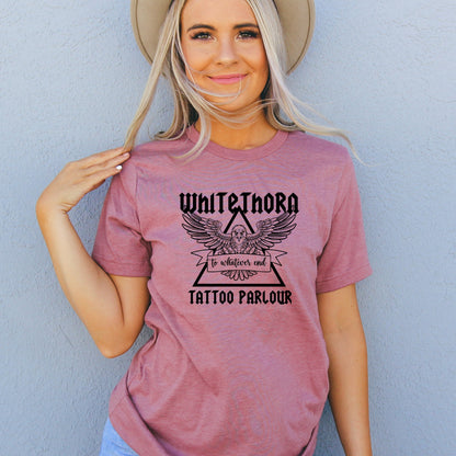 Whitethorn Tattoo Parlour Heather Mauve T-Shirt Ink & Stories