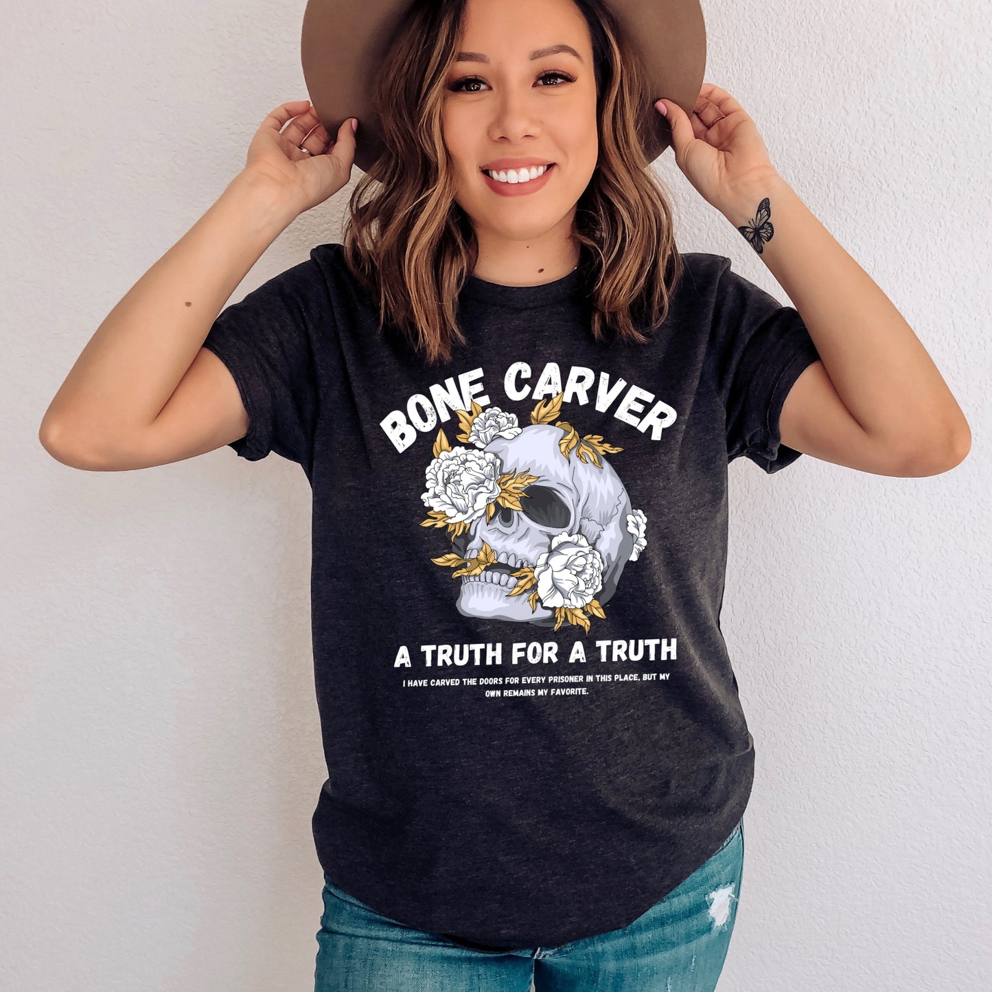 The Bone Carver Dark Grey Heather T-Shirt