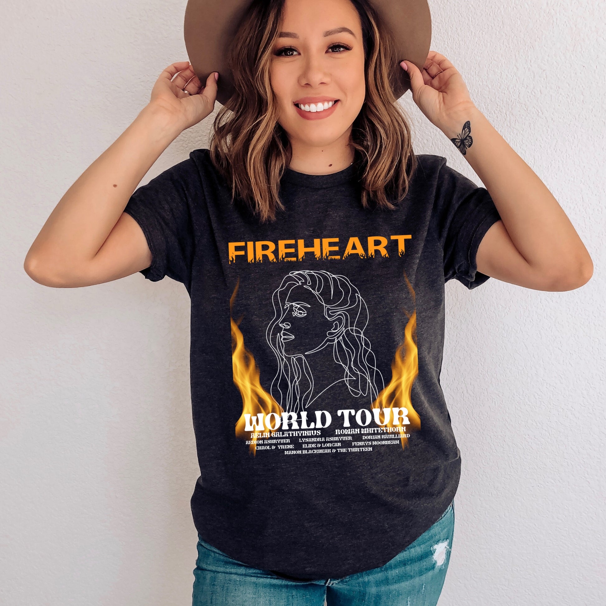 Fireheart World Tour Dark Grey Heather T-Shirt