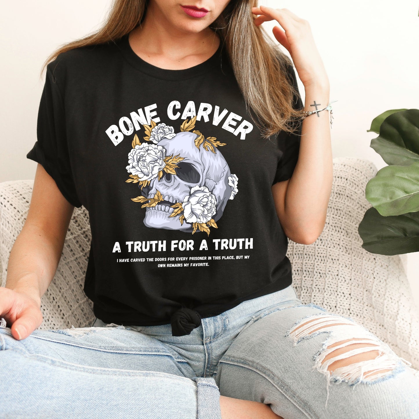 The Bone Carver Black T-Shirt