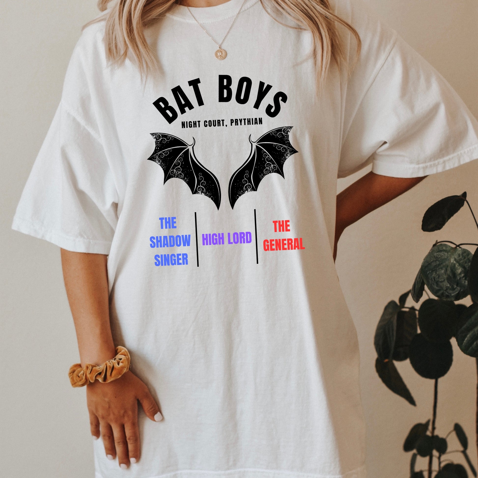 ACOTAR Bat Boys Band White Comfort Colors T-Shirt