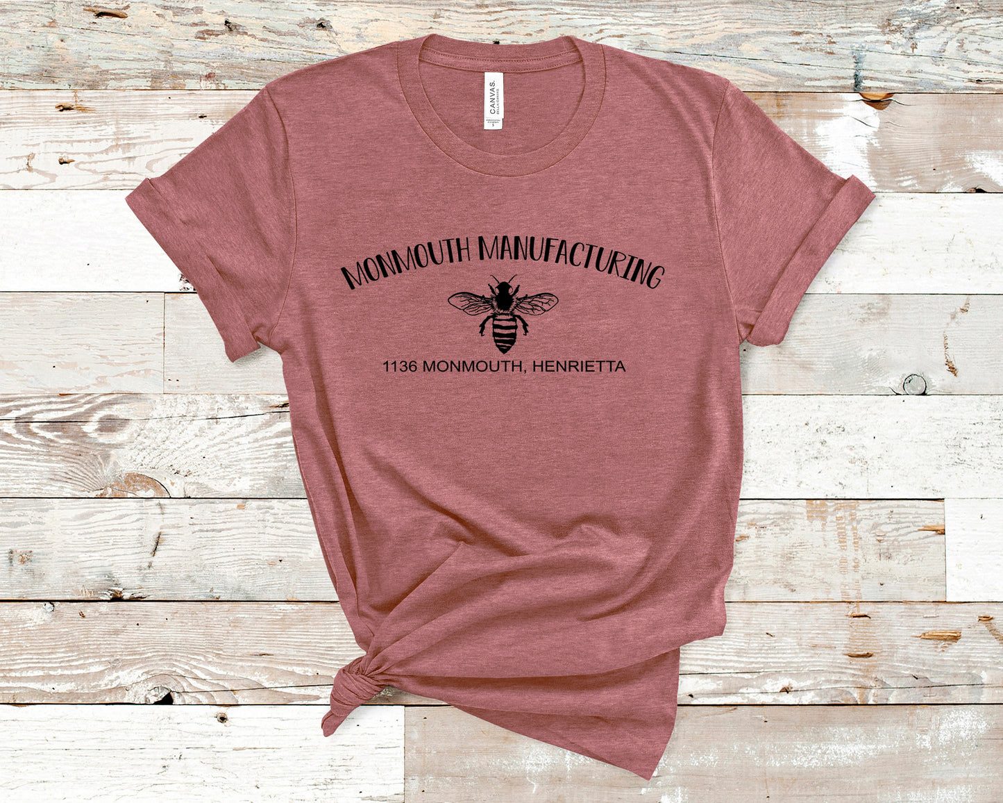 Monmouth Manufacturing Heather Mauve Tshirt