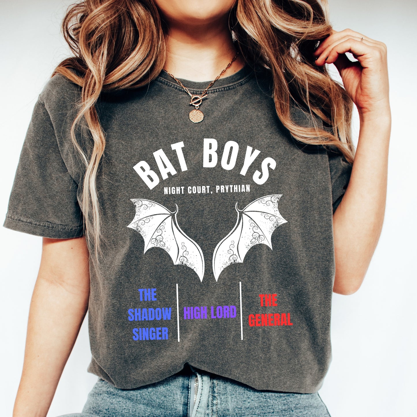 ACOTAR Bat Boys Band  Black Pepper Comfort Colors T-Shirt