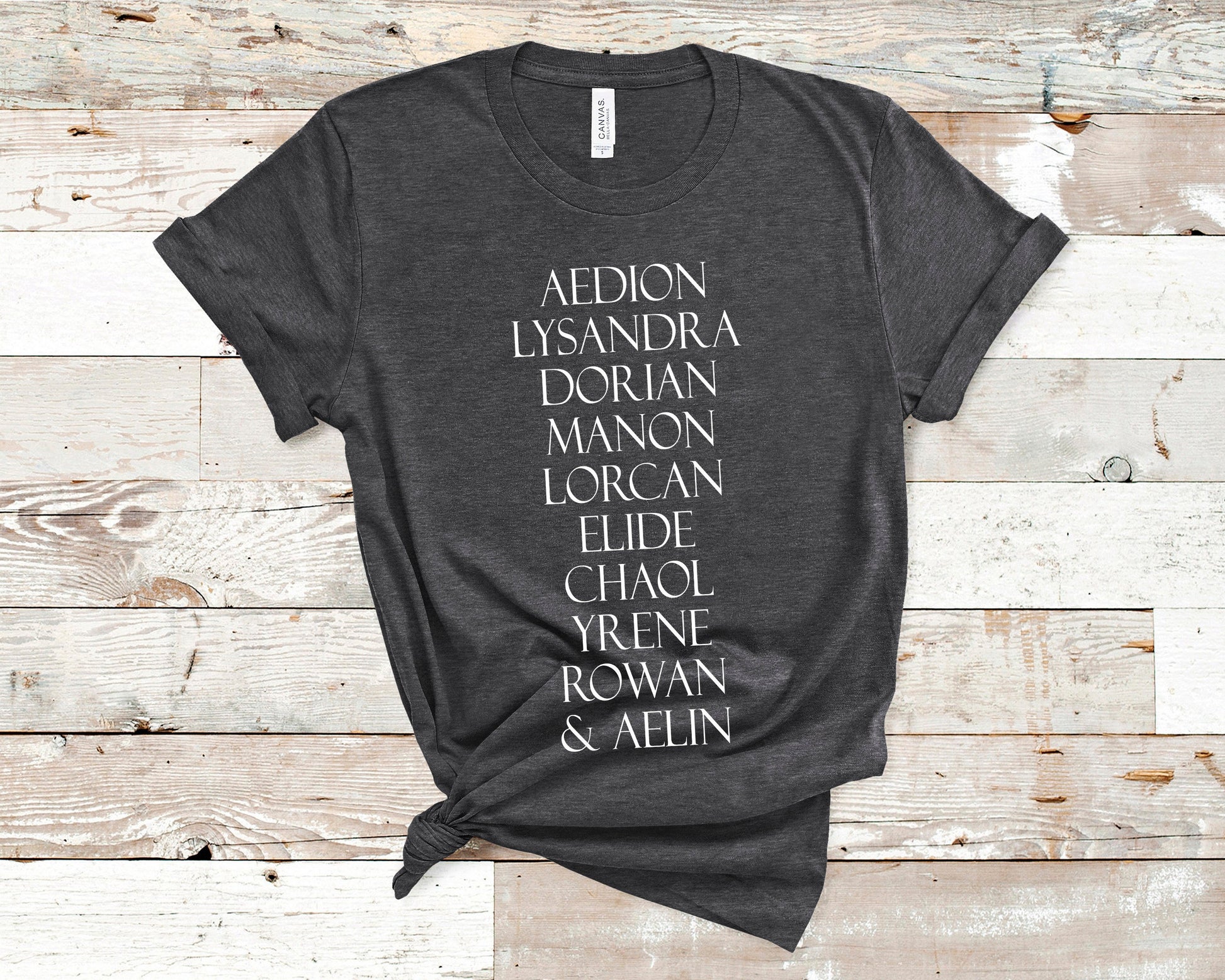 Throne of Glass Aelin's Court of Terrasen T-Shirt Dark Grey Heather