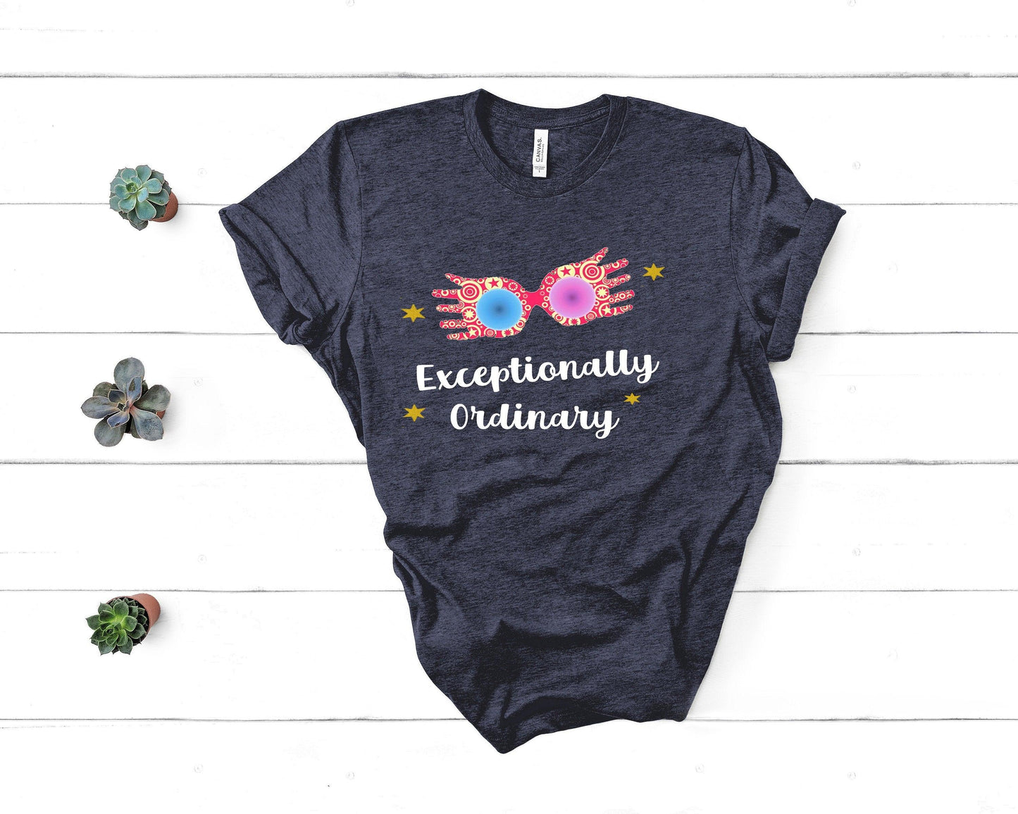 HP Luna Exceptionally Ordinary Heather navy Shirt Ink and STories