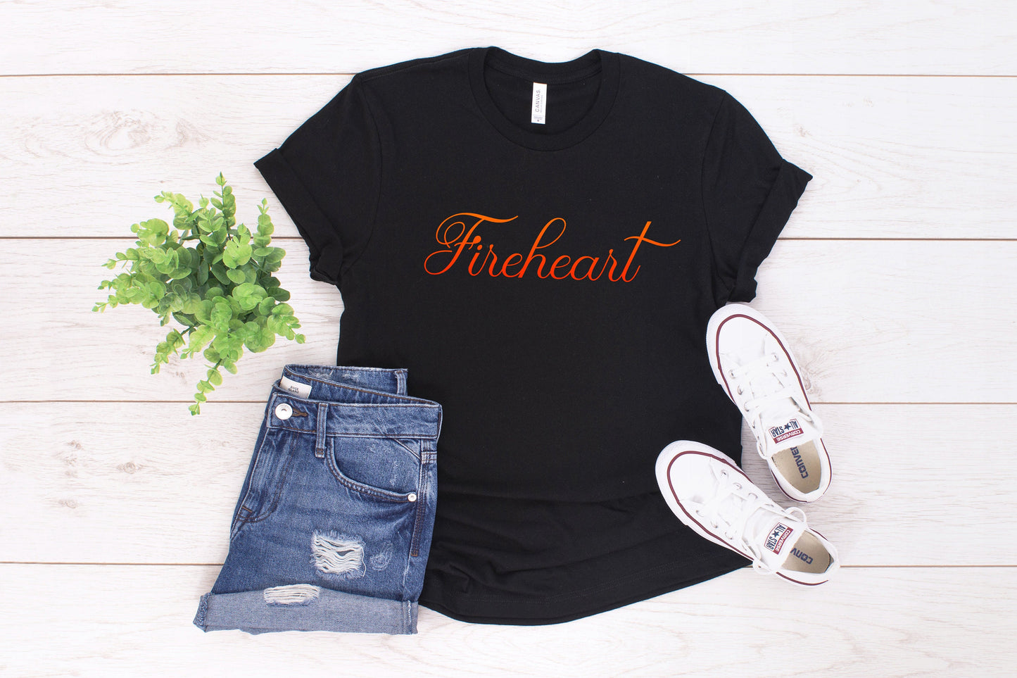 Fireheart 2 Black Shirt Ink and Stories