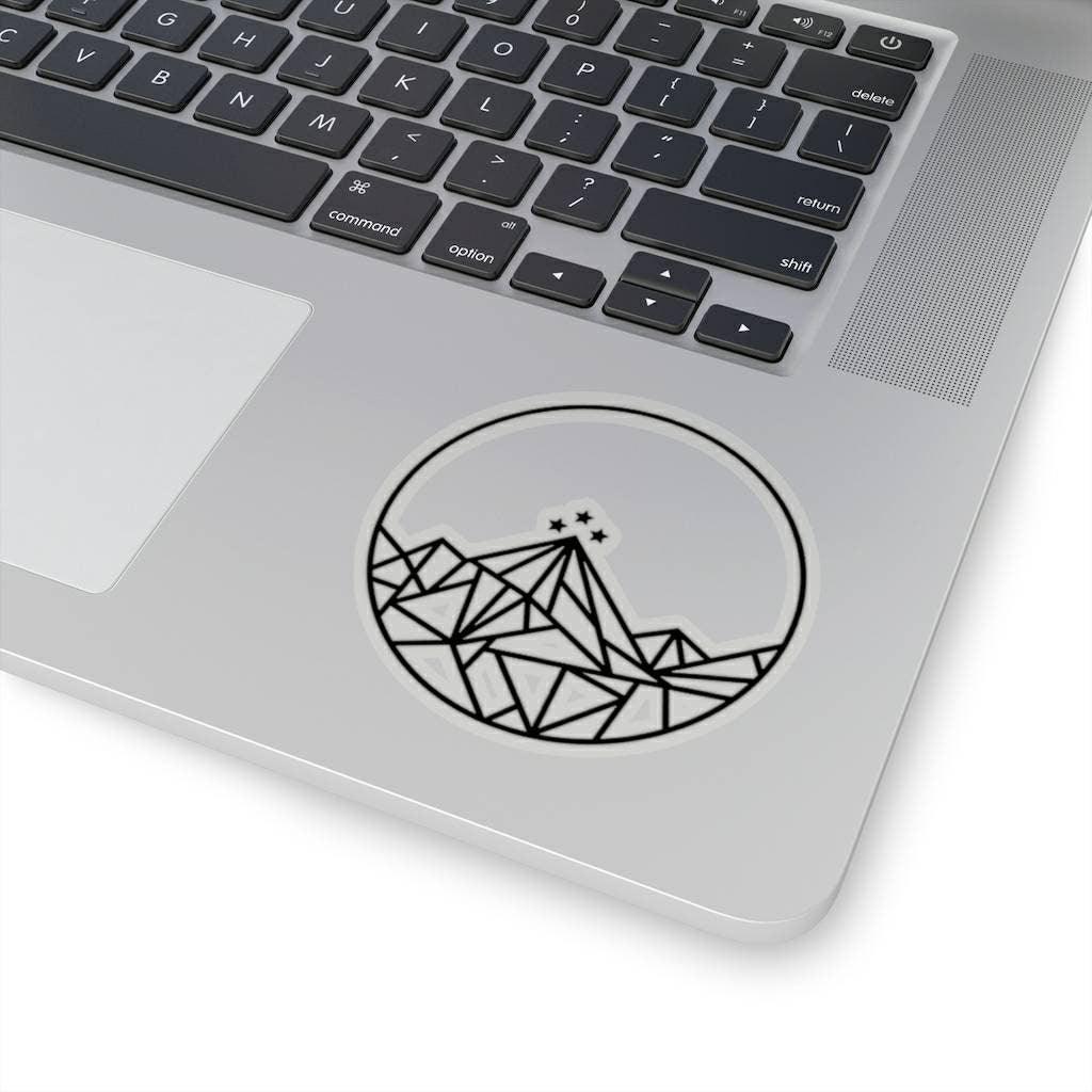 ACOTAR Night Court Mountains sticker Laptop Mockup