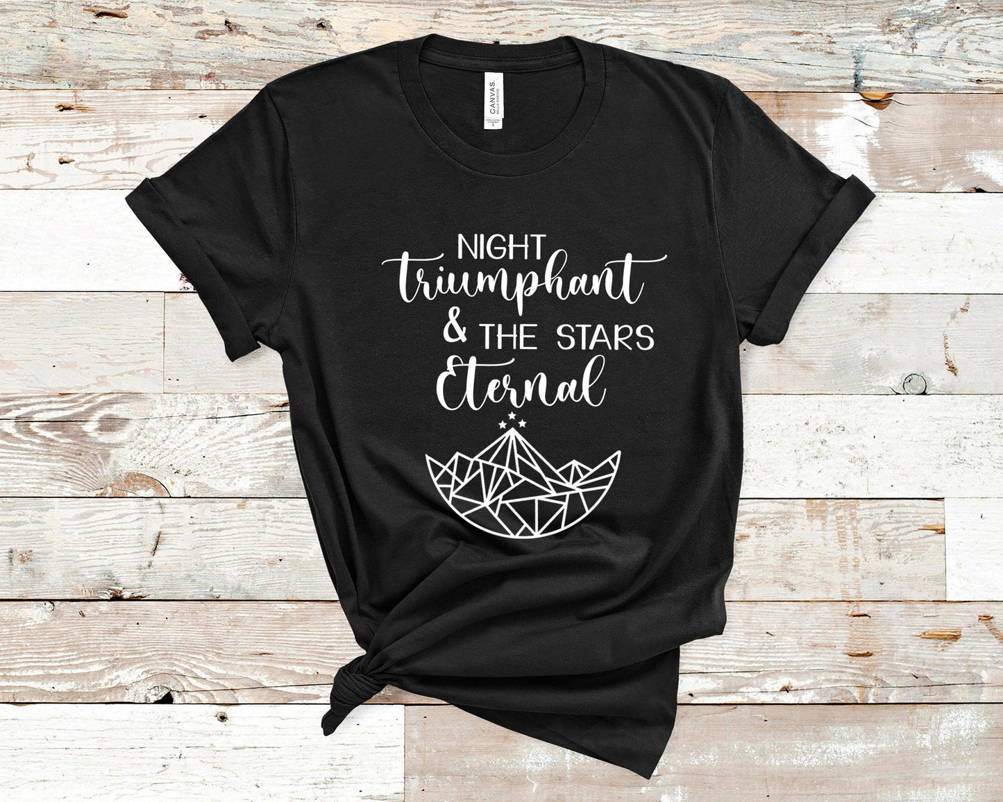 Night Triumphant black Shirt ink and stories
