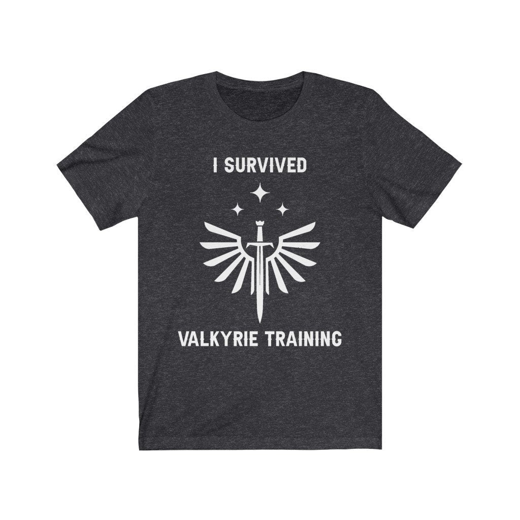 I survived Valkyrie Training dark grey heather Shirt Ink and Stories