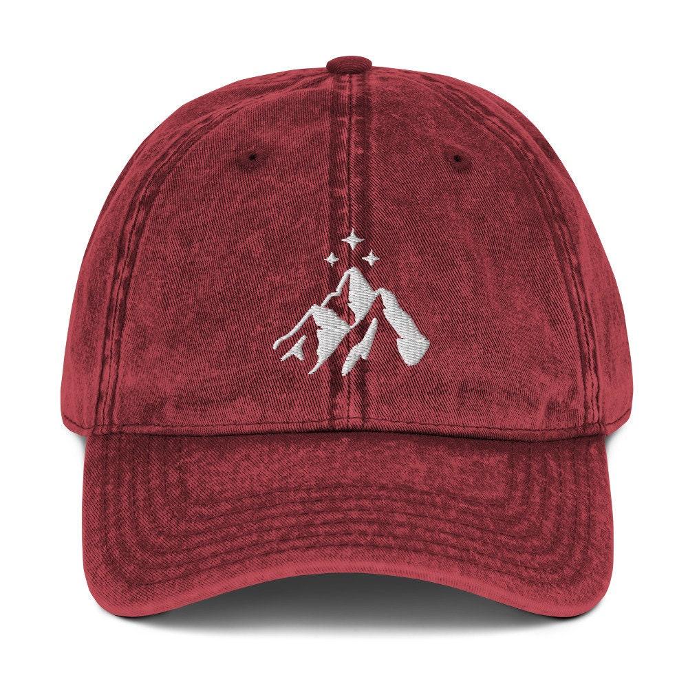 ACOTAR Night Court Mountains Red Distressed Hat