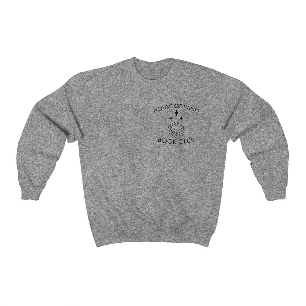 House of Wind Grey mock Sweatshirt Ink and Stories