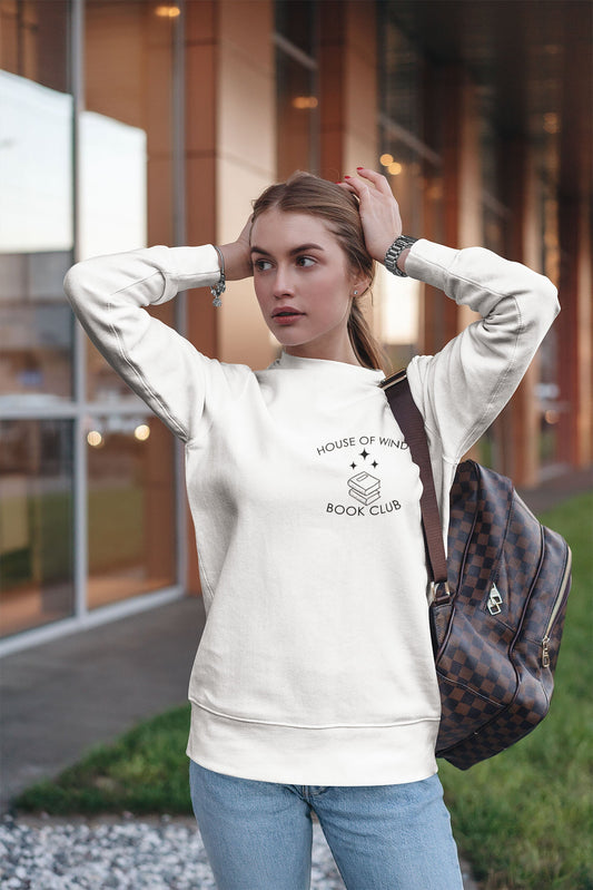 House of Wind White Sweatshirt Ink and Stories