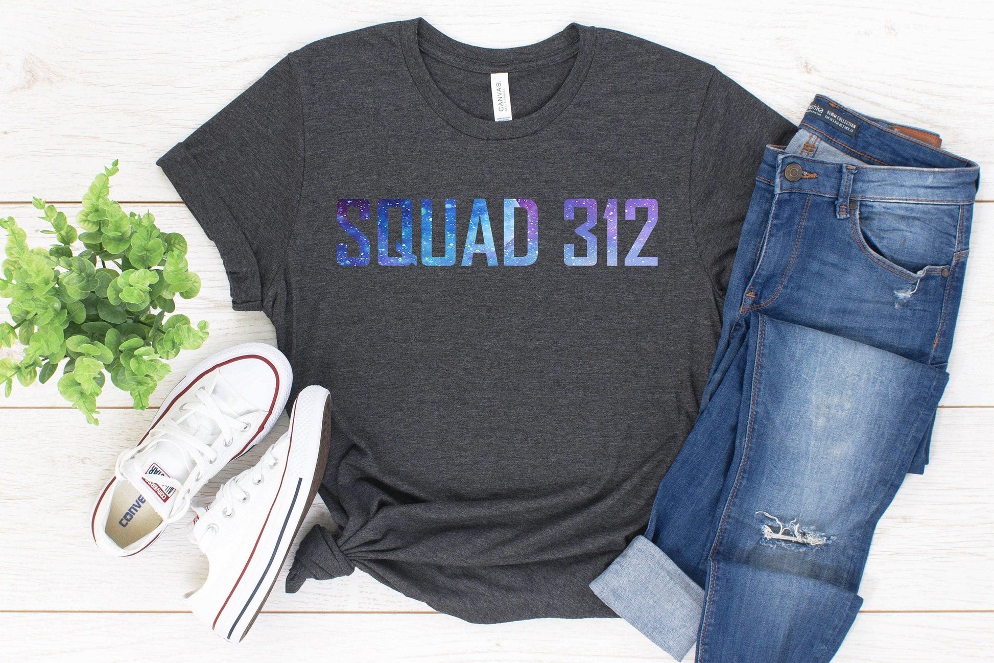 Aurora Rising Squad 312 Galaxy T-Shirt Dark Grey Heather