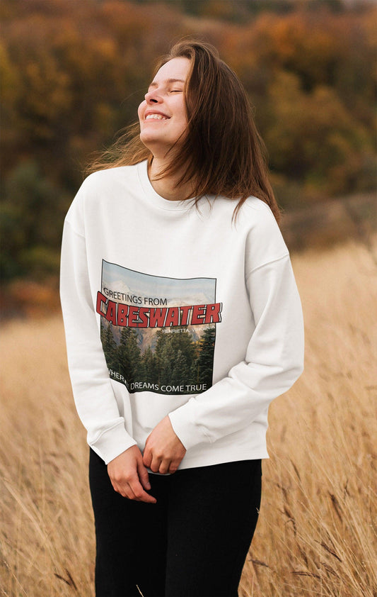Cabeswater Sweatshirt Raven Cycle White Ink and Stories