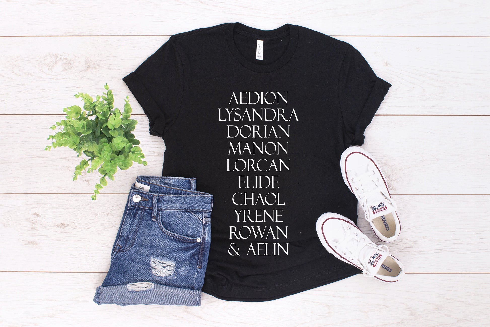 Throne of Glass Aelin's Court of Terrasen T-Shirt Black