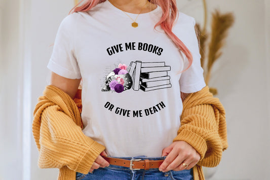 Give me books White Shirt Ink and STories
