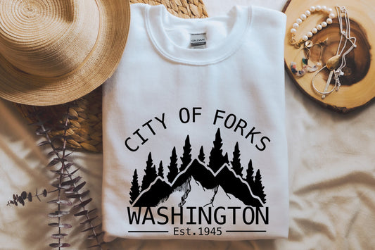Twilight City of Forks Sweatshirt | Fictional Locations | Bookish Jumper - Ink and Stories